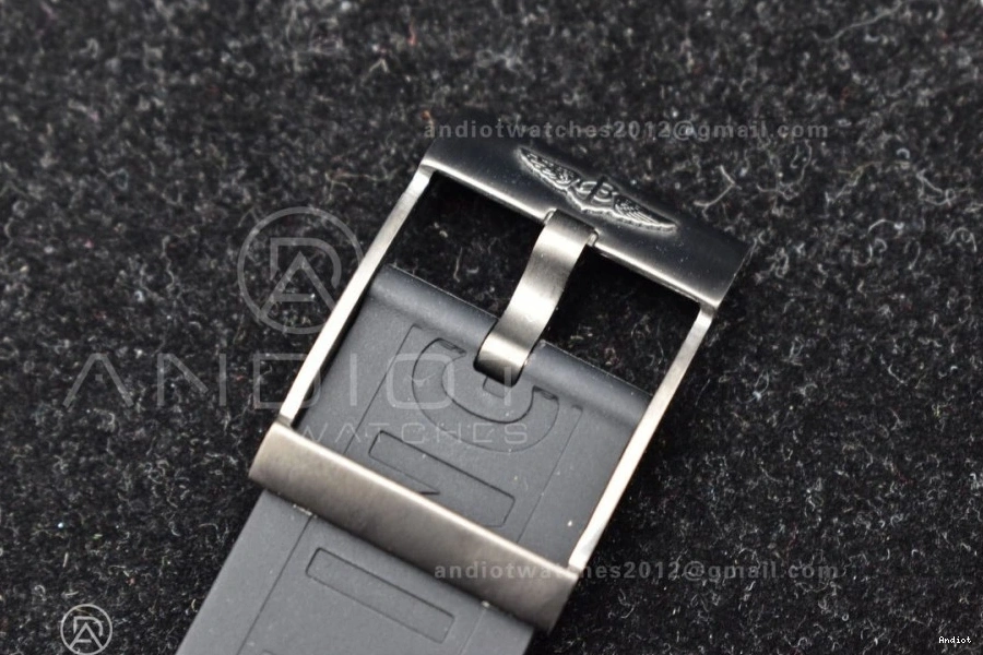 Rubber Bezel Dial Superocean 1:1 Automatic Black Best A2824 44 on Black Edition Black Strap TF 0406